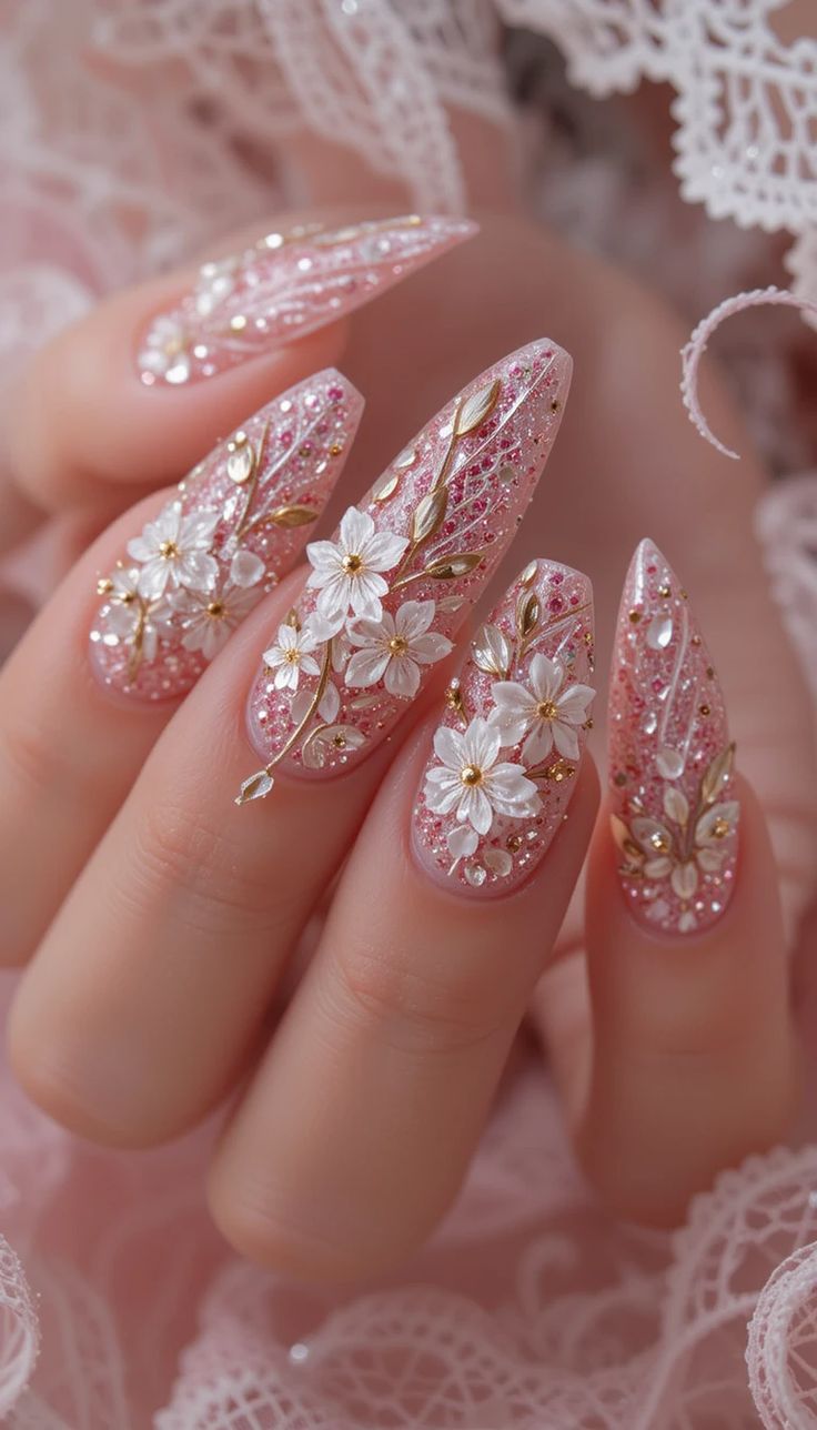 Bridal Nail Art at KM Orgatonics