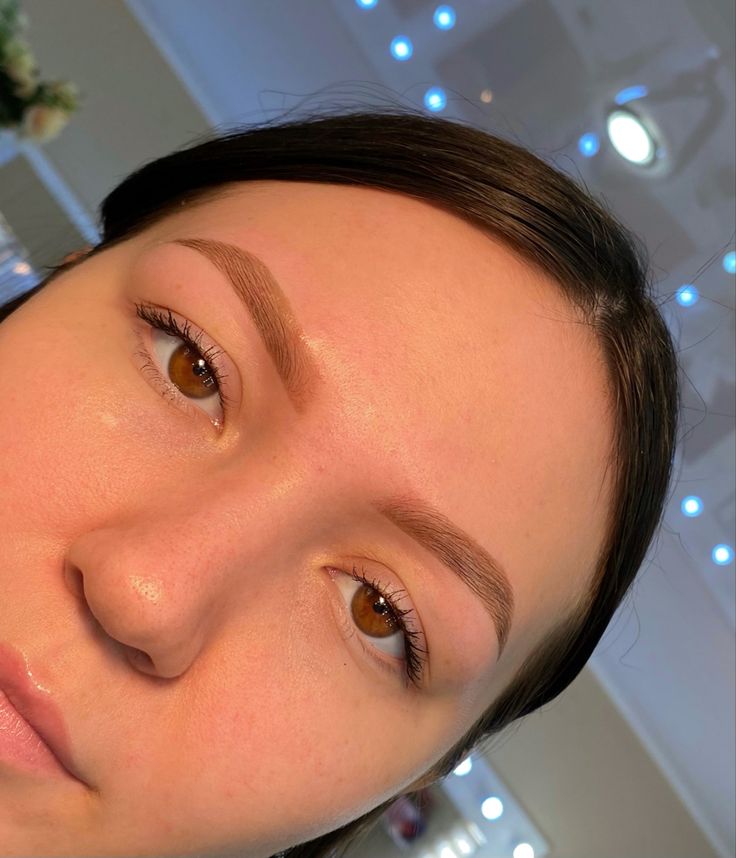 Brow Transformation - Ombre Brows Before and After